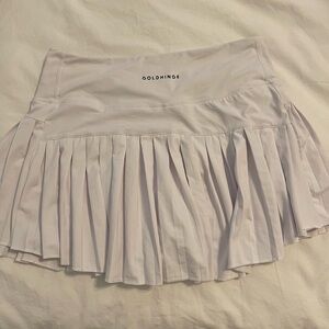 Goldhinge Women's Mini Pleated Skirt - Cream